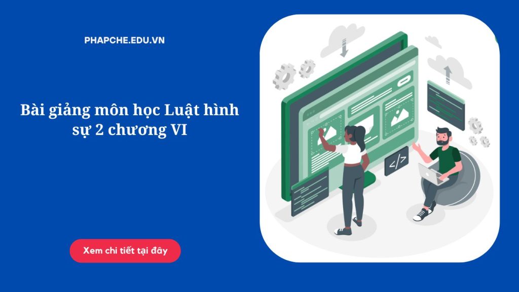 Bài giảng môn học Luật hình sự 2 chương VI