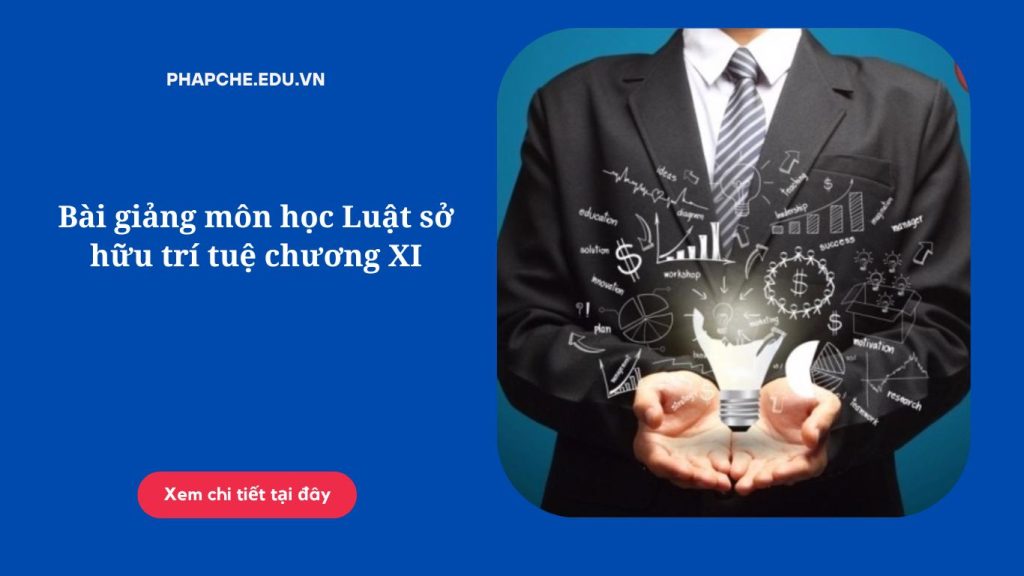 Bài giảng môn học Luật sở hữu trí tuệ chương XI