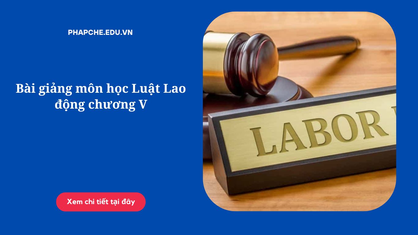 Bài giảng môn học Luật Lao động chương V