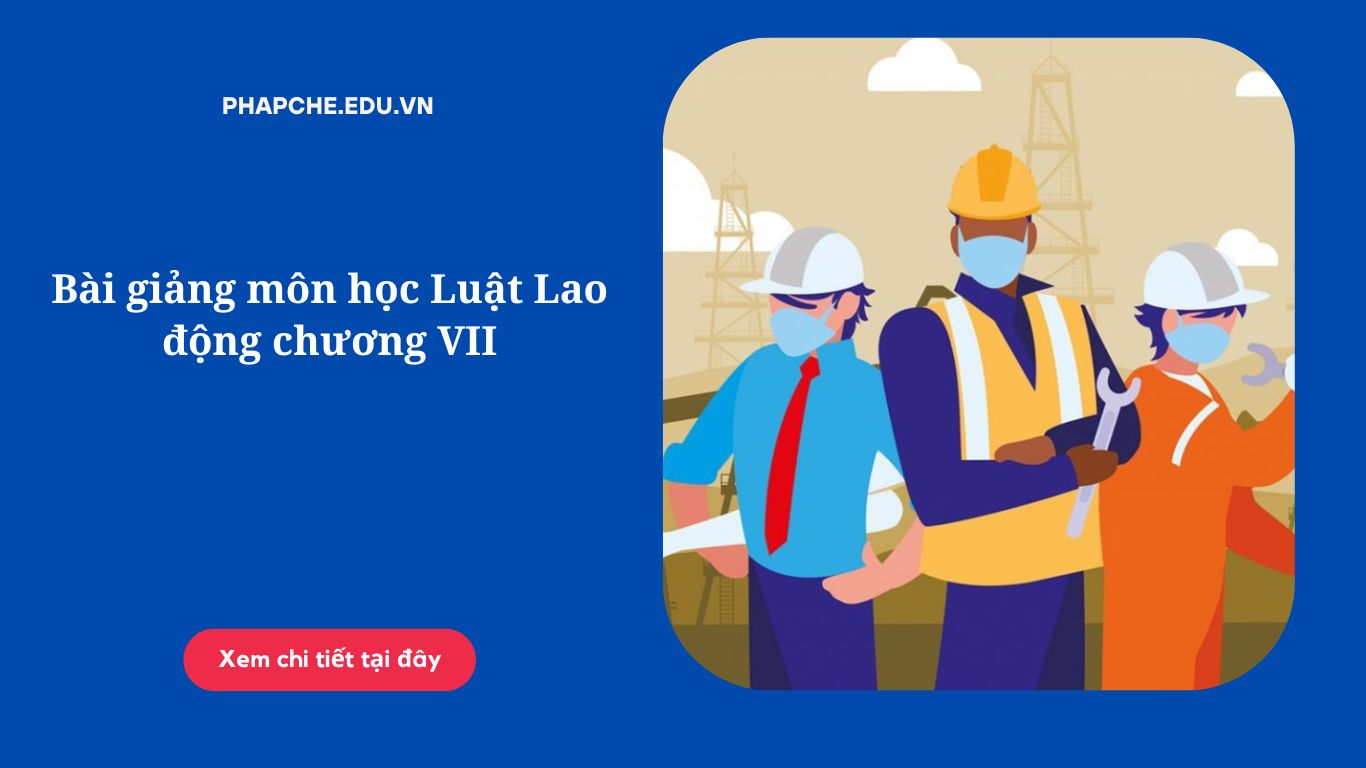 Bài giảng môn học Luật Lao động chương VII