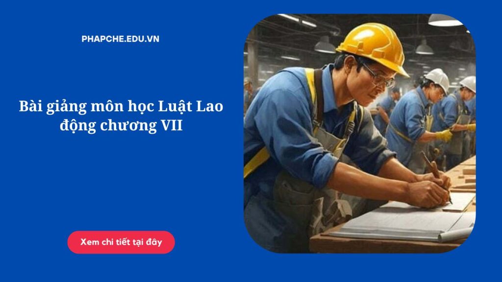 Bài giảng môn học Luật Lao động chương VII