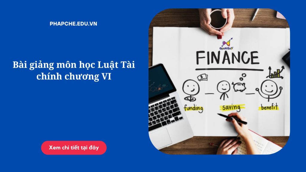 Bài giảng môn học Luật Tài chính chương VI