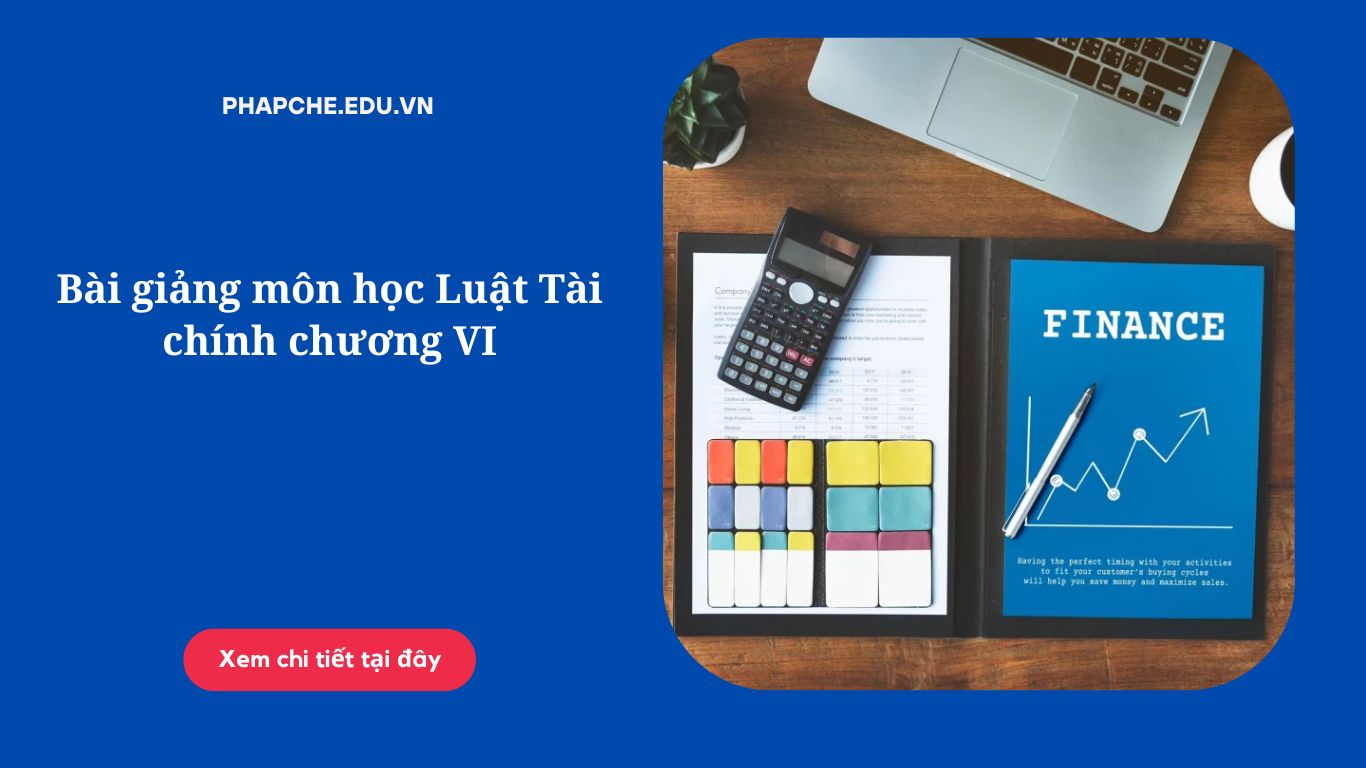 Bài giảng môn học Luật Tài chính chương VI