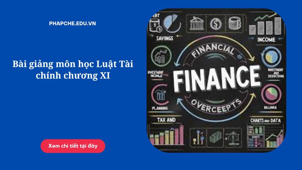 Bài giảng môn học Luật Tài chính chương XI;