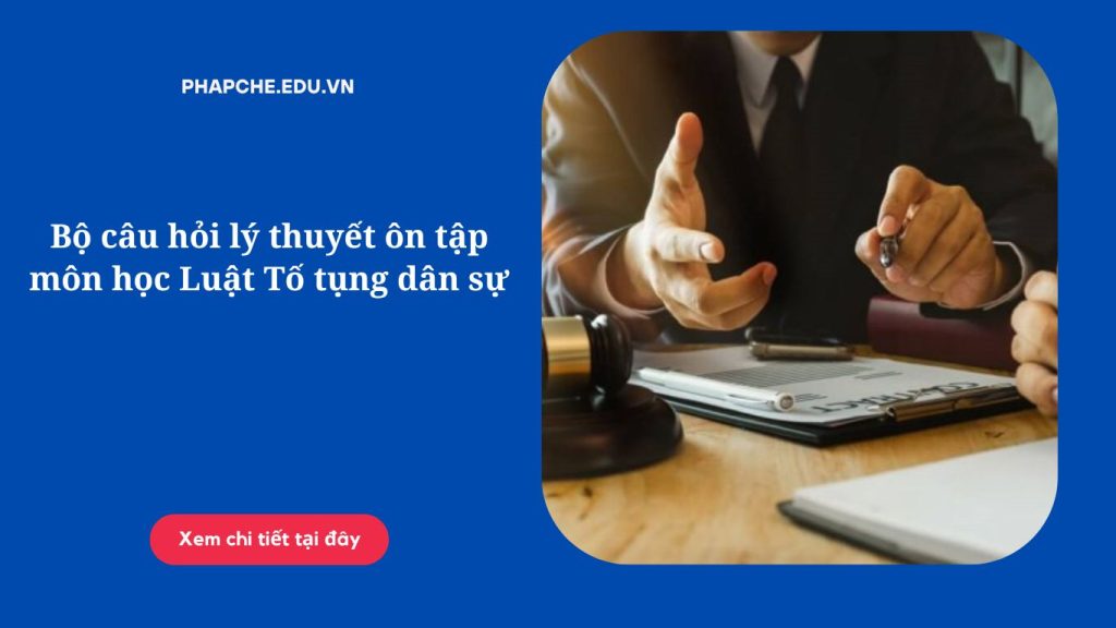 Bộ câu hỏi lý thuyết ôn tập môn học Luật Tố tụng dân sự