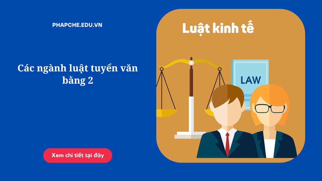 Các ngành luật tuyển văn bằng 2