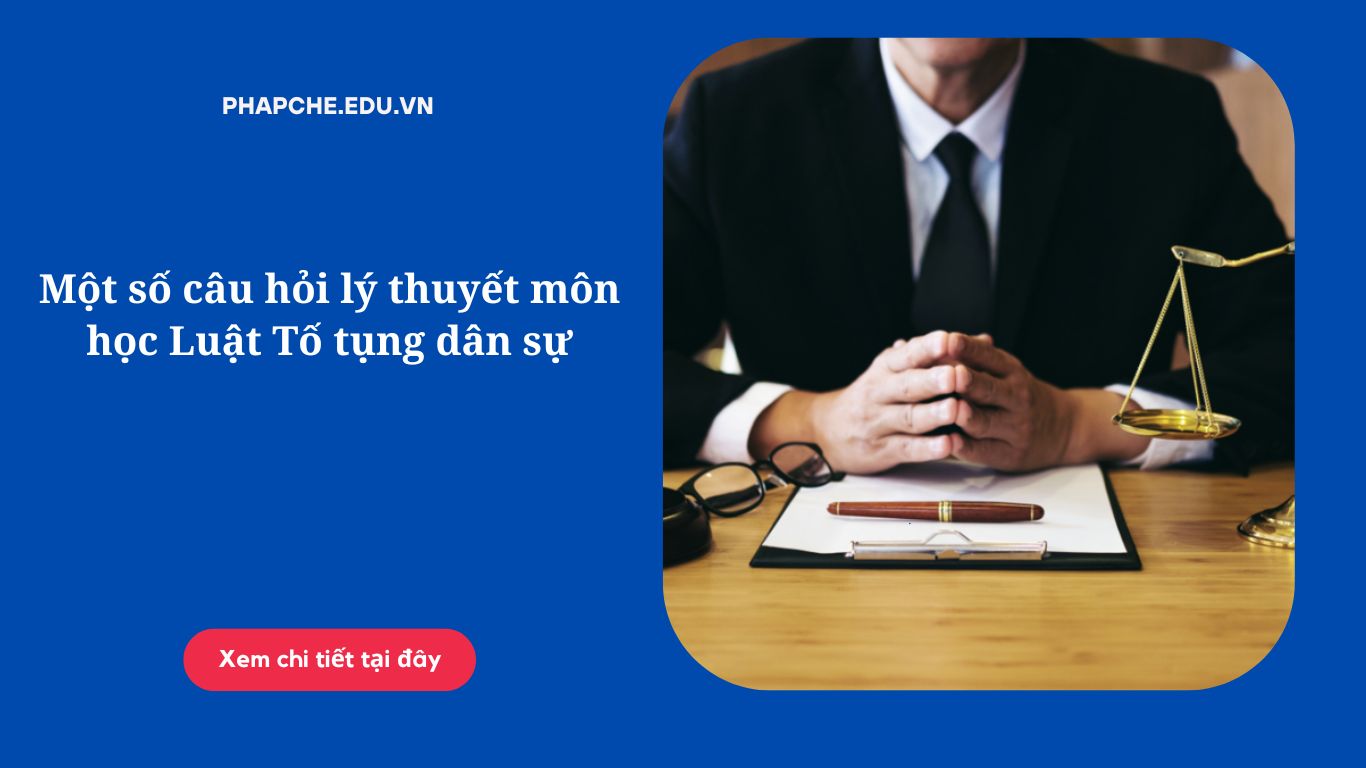 Một số câu hỏi lý thuyết môn học Luật Tố tụng dân sự