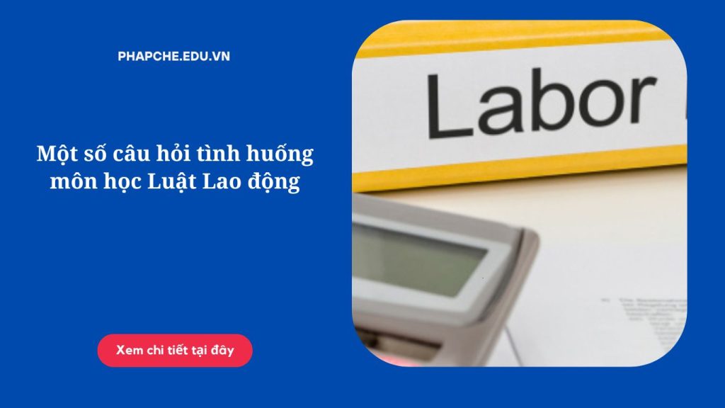 Một số câu hỏi tình huống môn học Luật Lao động