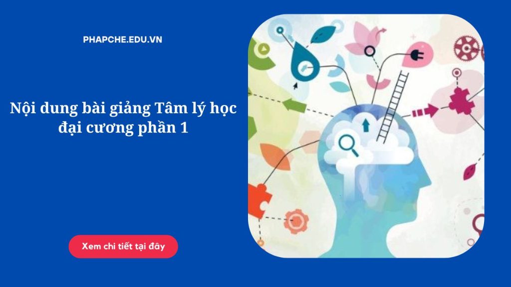 Nội dung bài giảng Tâm lý học đại cương phần 1;