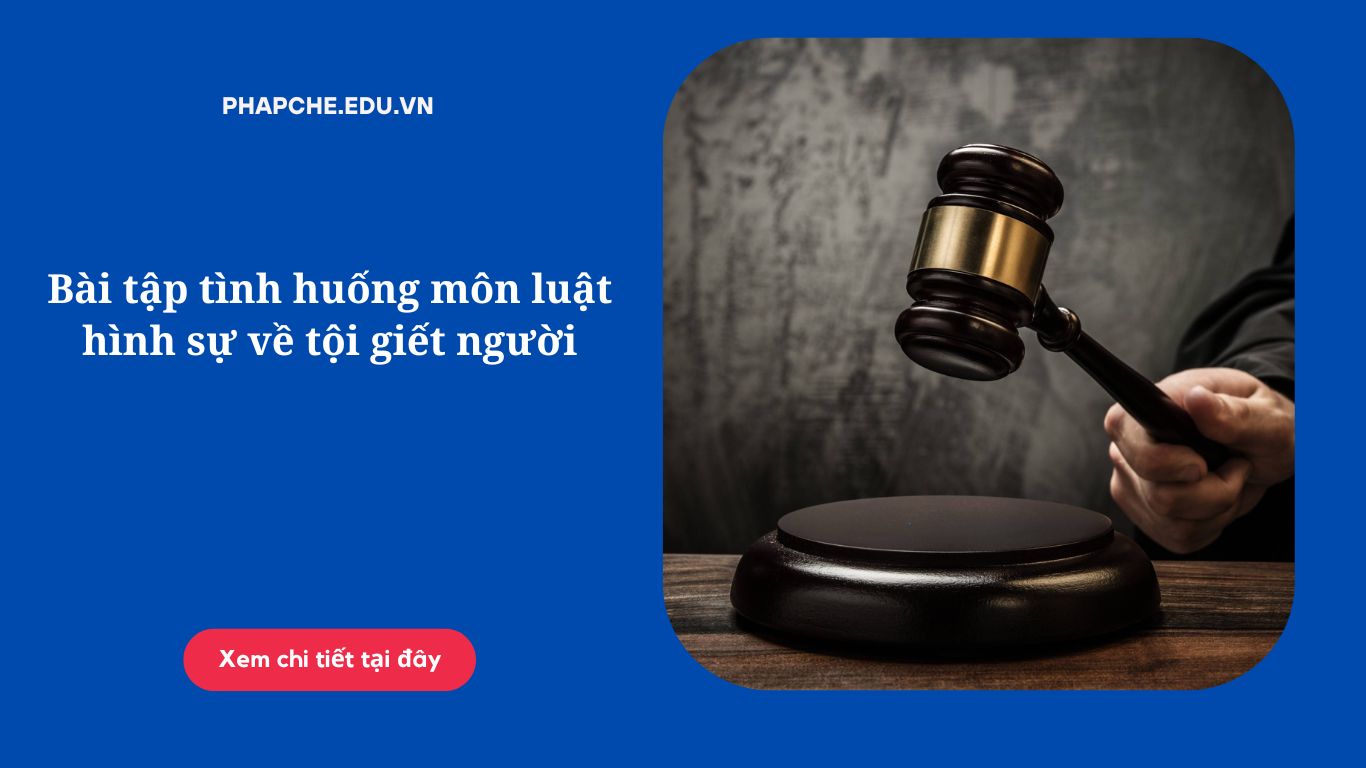 Bài tập tình huống môn luật hình sự về tội giết người