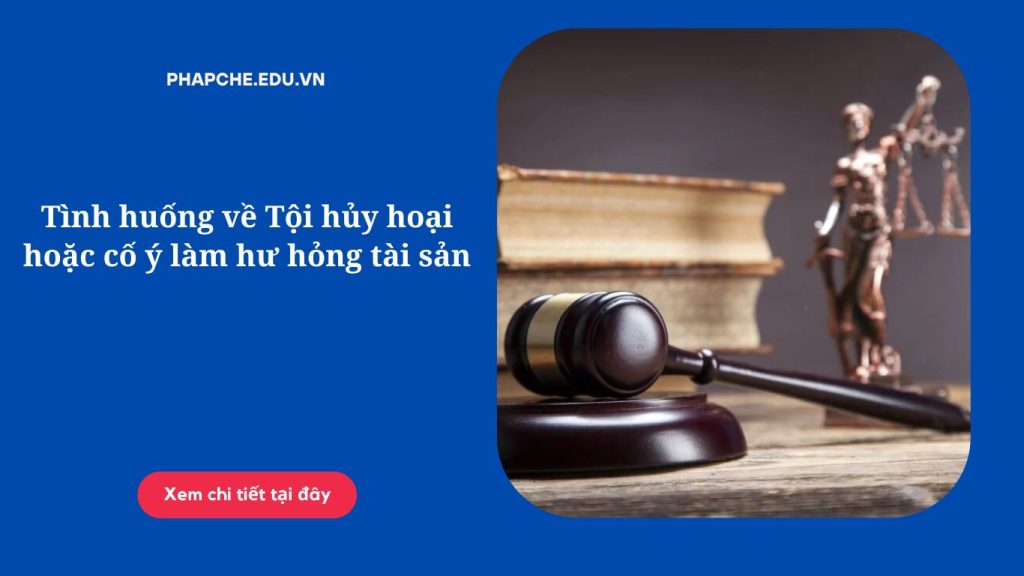 Tình huống về Tội hủy hoại hoặc cố ý làm hư hỏng tài sản