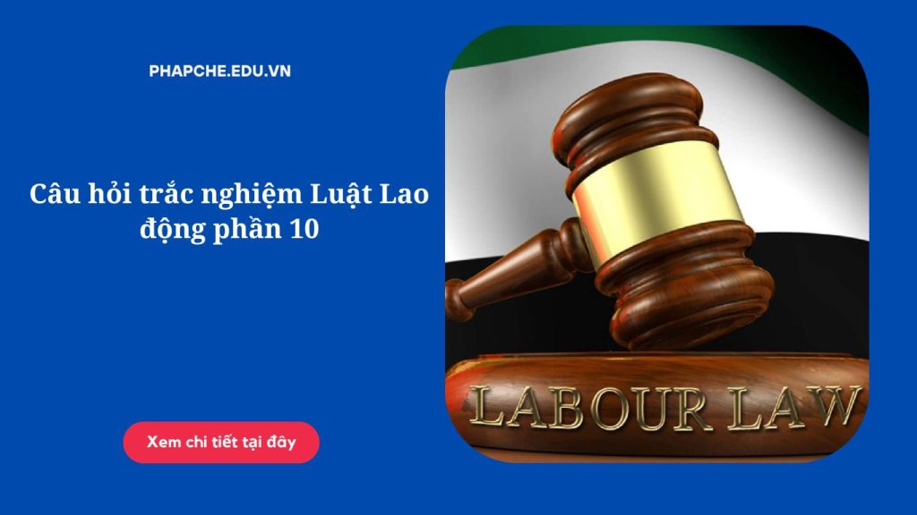 Câu hỏi trắc nghiệm Luật Lao động phần 10