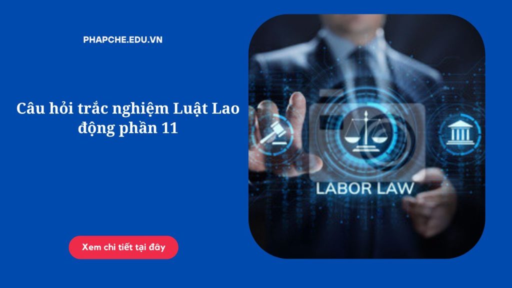 Câu hỏi trắc nghiệm Luật Lao động phần 11