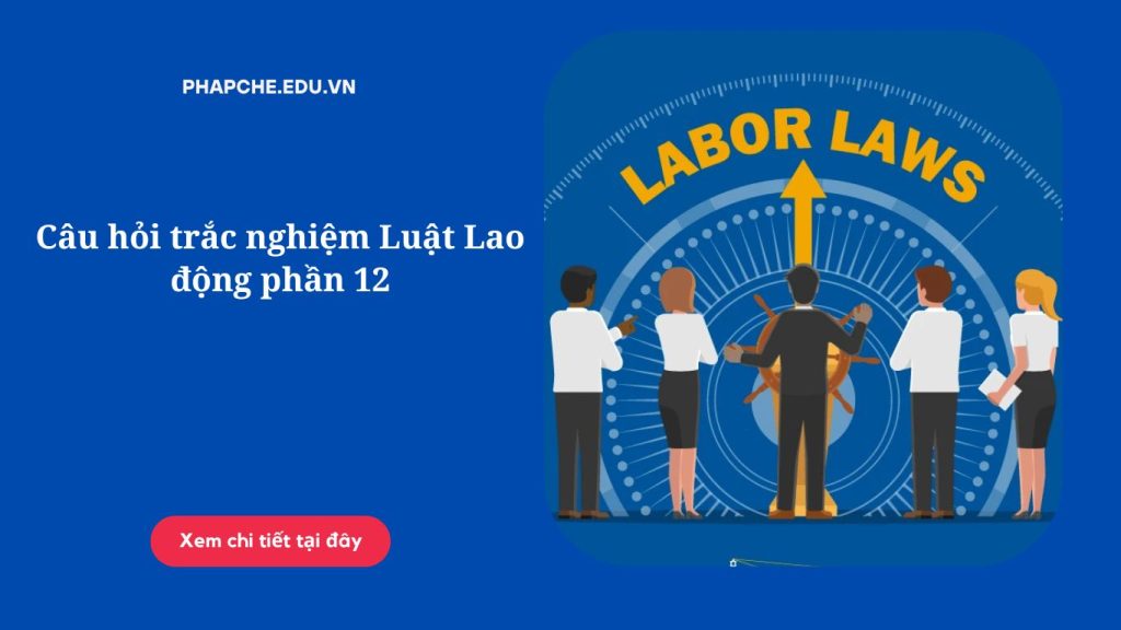 Câu hỏi trắc nghiệm Luật Lao động phần 12