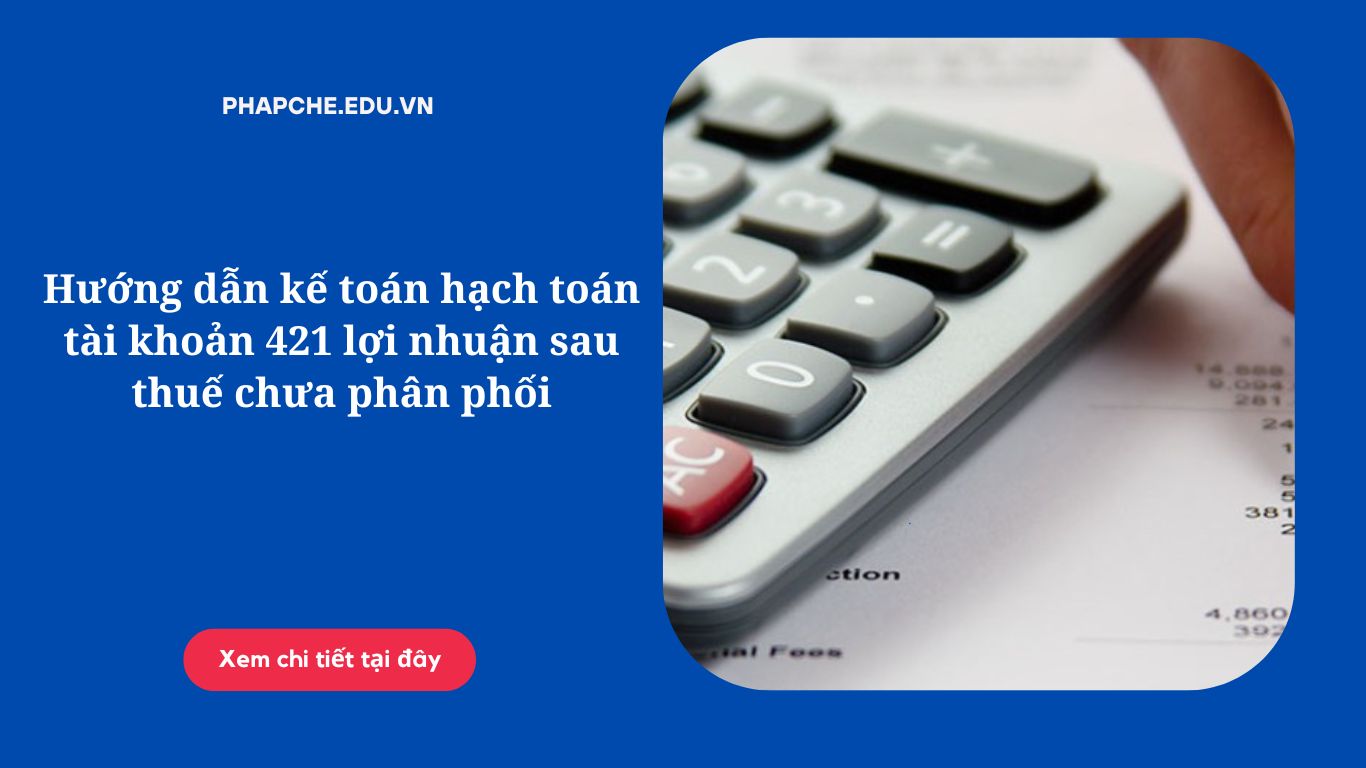 Hướng dẫn kế toán hạch toán tài khoản 421 lợi nhuận sau thuế chưa phân phối