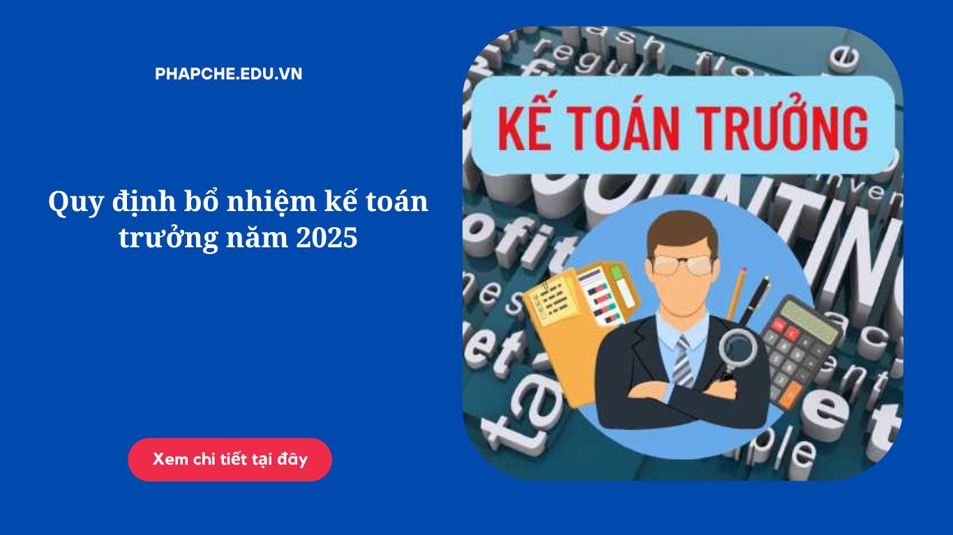 Quy định bổ nhiệm kế toán trưởng năm 2025
