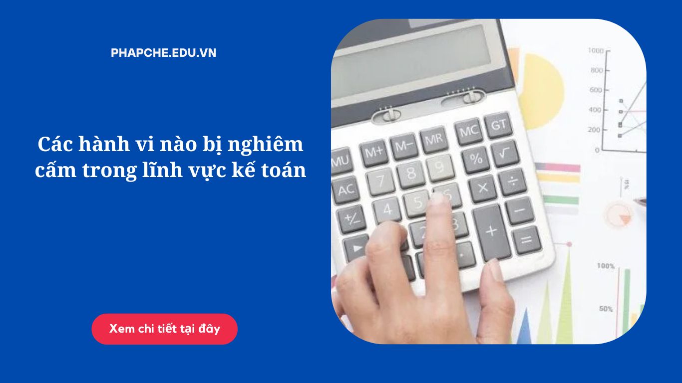 Các hành vi nào bị nghiêm cấm trong lĩnh vực kế toán