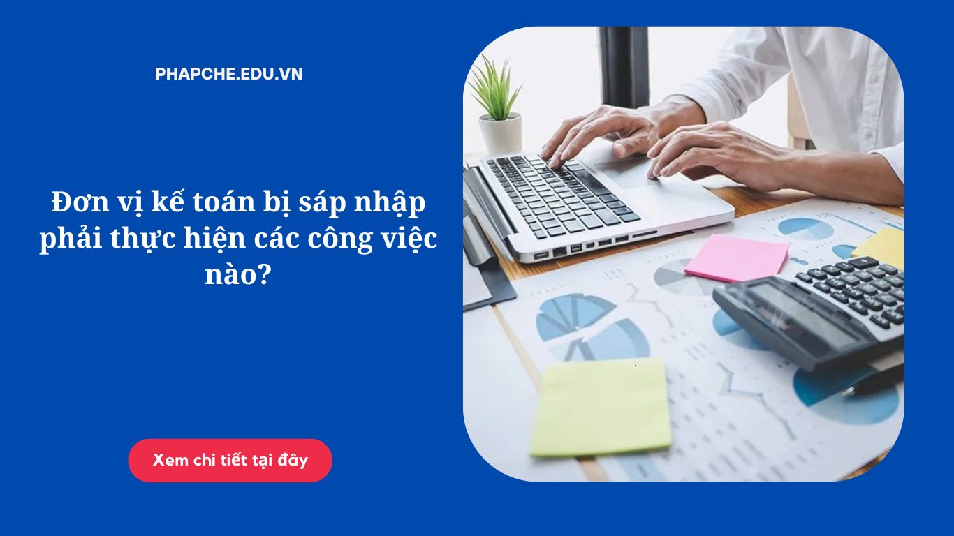 Đơn vị kế toán bị sáp nhập phải thực hiện các công việc nào?