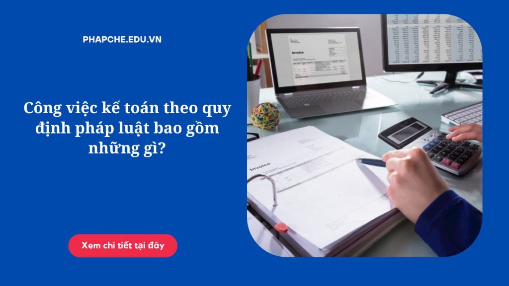 Công việc kế toán theo quy định pháp luật bao gồm những gì?