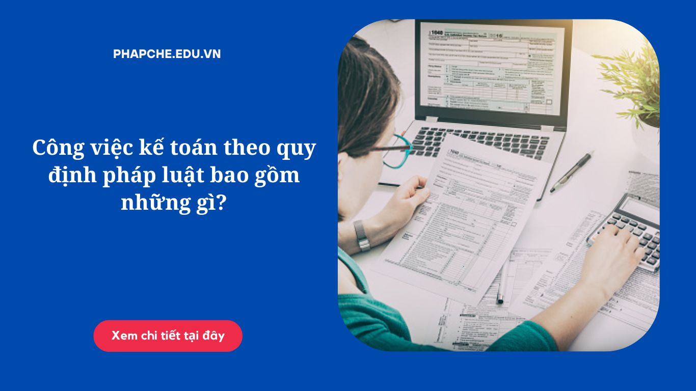 Công việc kế toán theo quy định pháp luật bao gồm những gì?