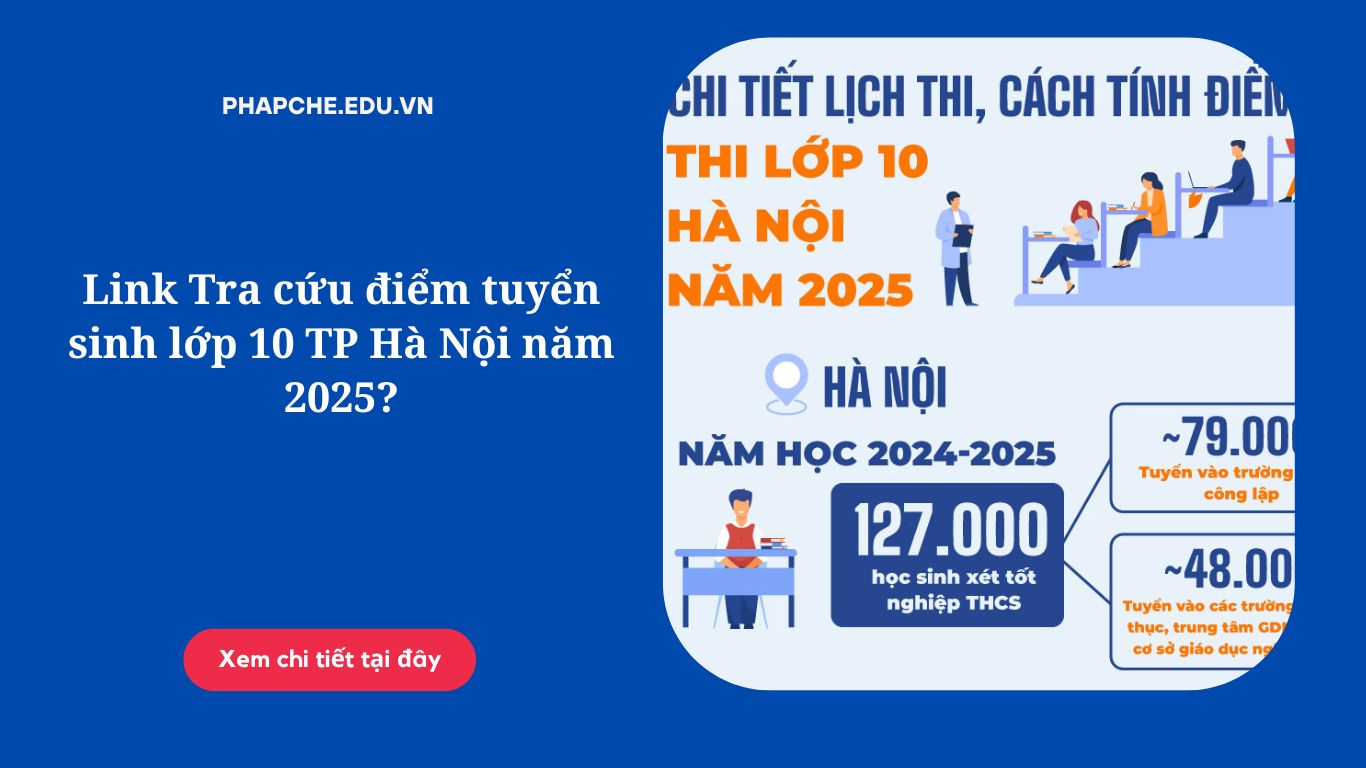 Link Tra cứu điểm tuyển sinh lớp 10 TP Hà Nội năm 2025?