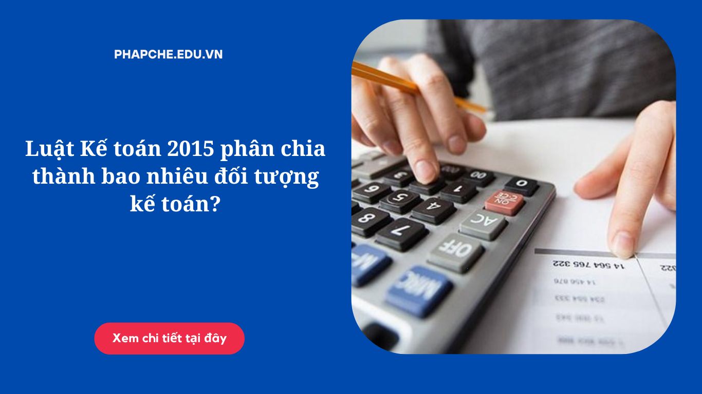 Luật Kế toán 2015 phân chia thành bao nhiêu đối tượng kế toán?