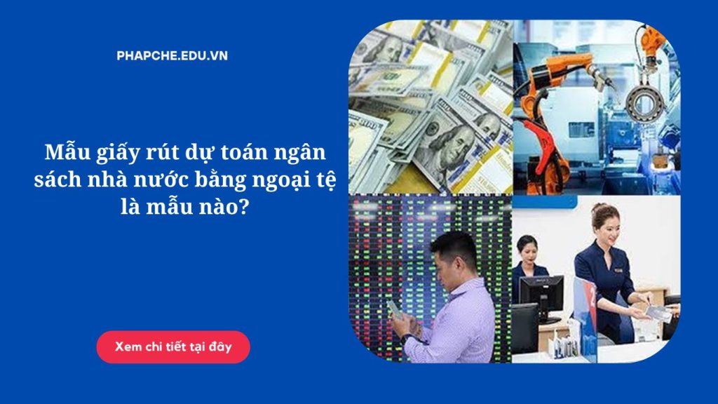 Mẫu giấy rút dự toán ngân sách nhà nước bằng ngoại tệ là mẫu nào?