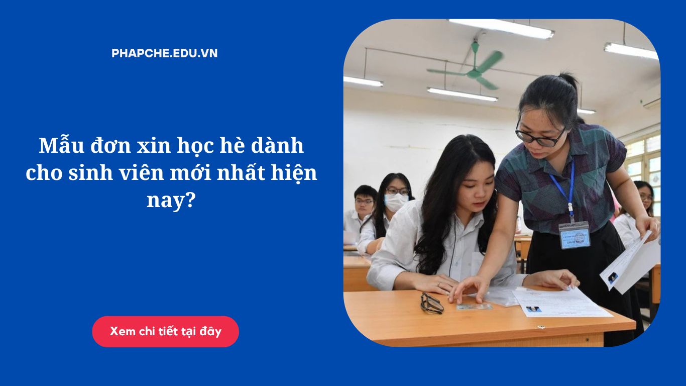 Mẫu đơn xin học hè dành cho sinh viên mới nhất hiện nay?