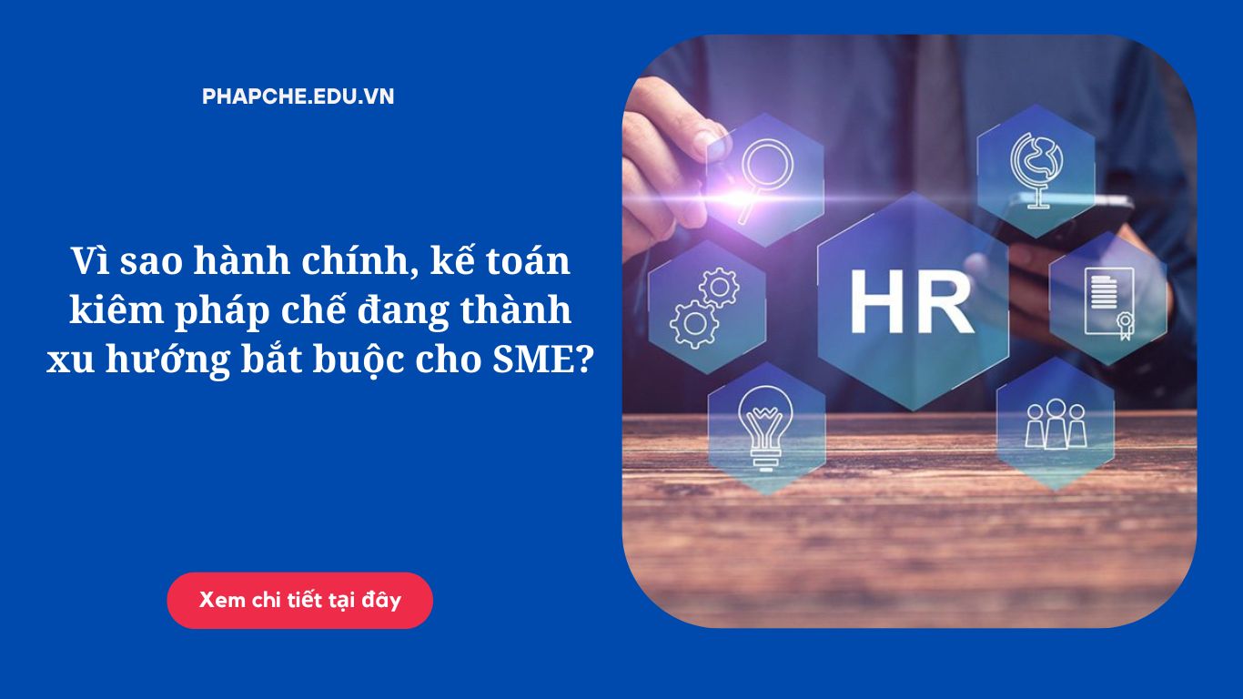 Vì sao hành chính, kế toán kiêm pháp chế đang thành xu hướng bắt buộc cho SME?