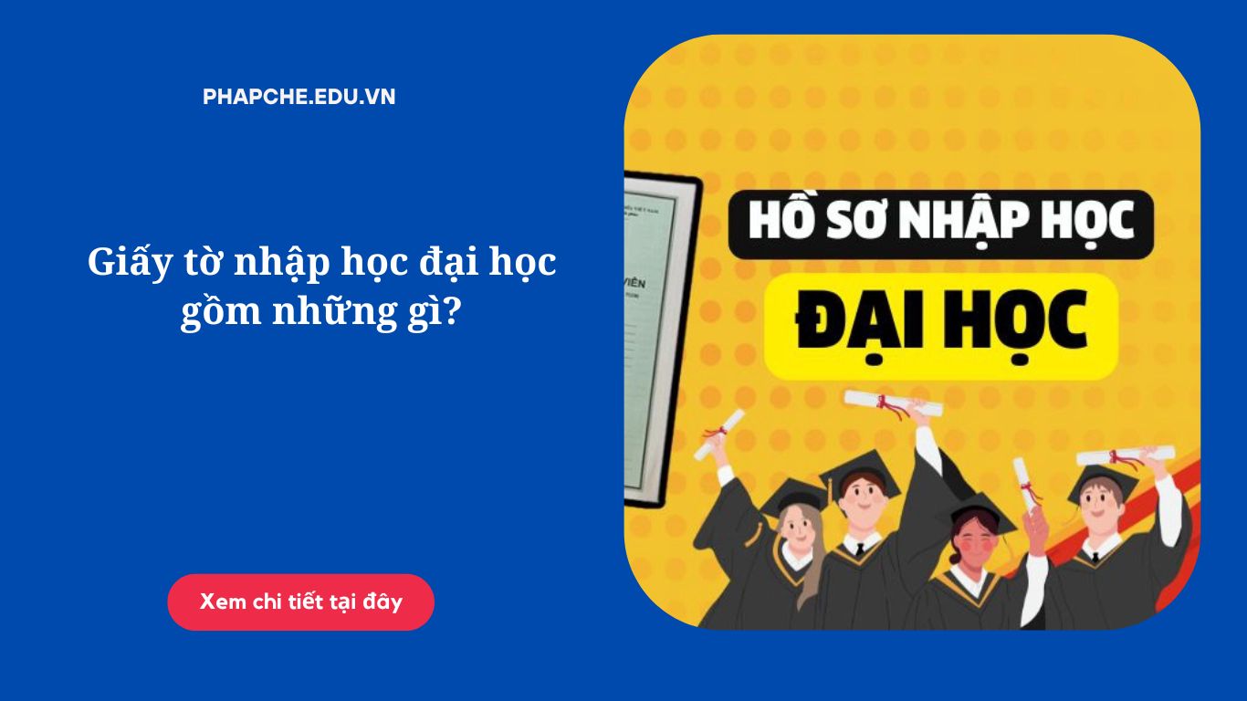 Giấy tờ nhập học đại học gồm những gì?
