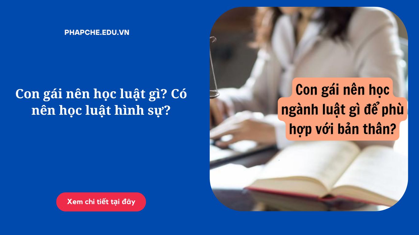 Con gái nên học luật gì? Có nên học luật hình sự?
