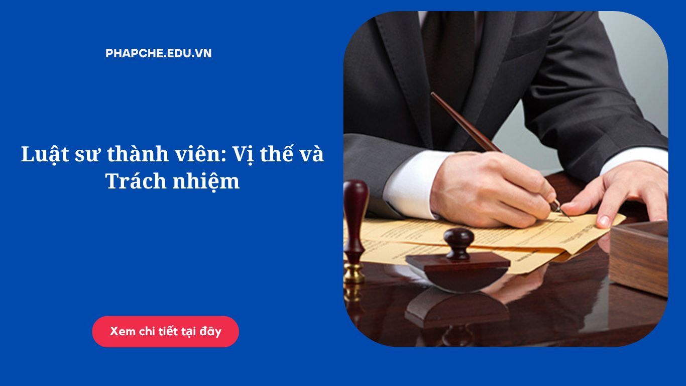 Luật sư thành viên: Vị thế và Trách nhiệm