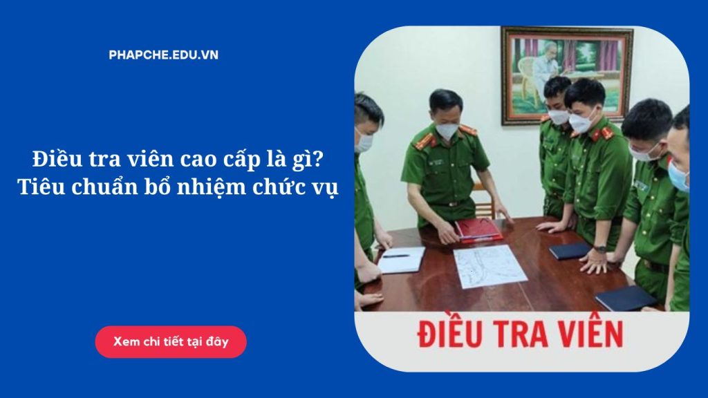 Điều tra viên cao cấp là gì? Tiêu chuẩn bổ nhiệm chức vụ