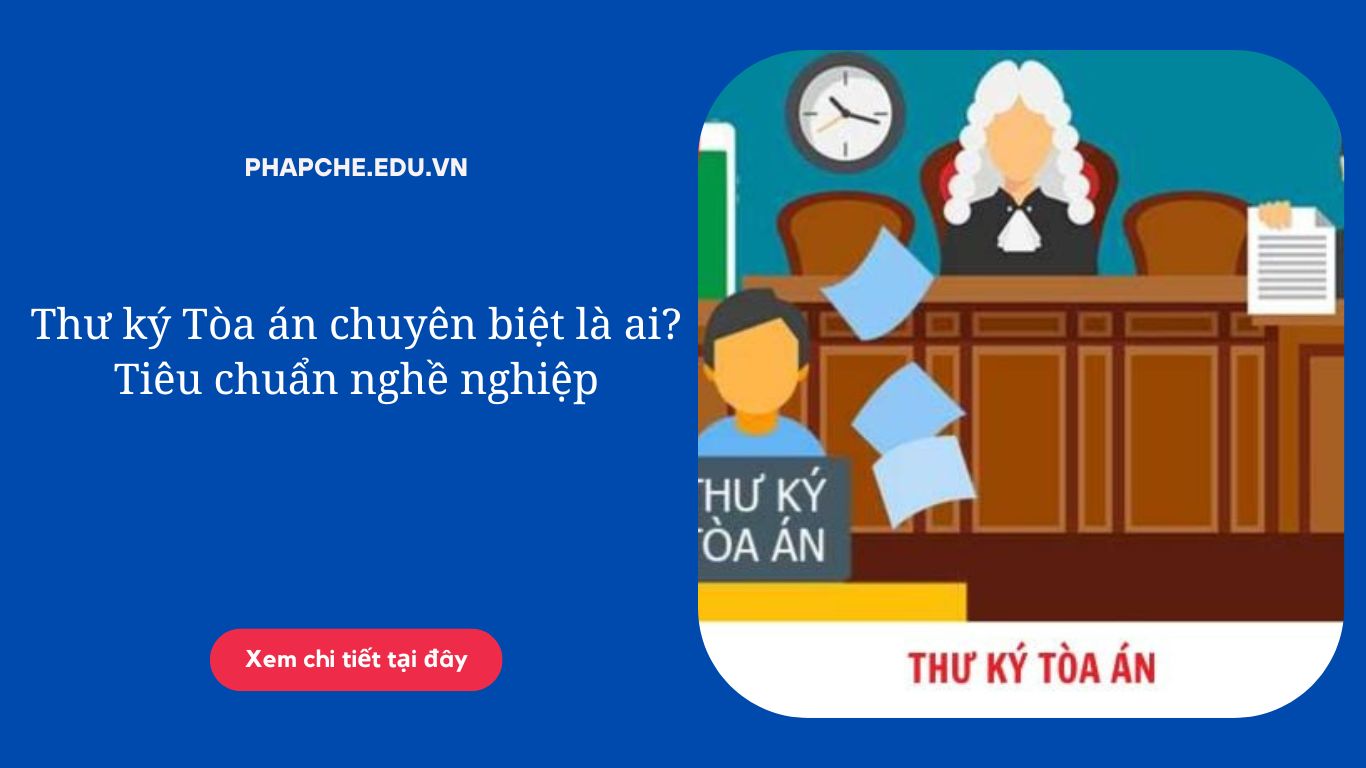 Thư ký Tòa án chuyên biệt là ai? Tiêu chuẩn nghề nghiệp