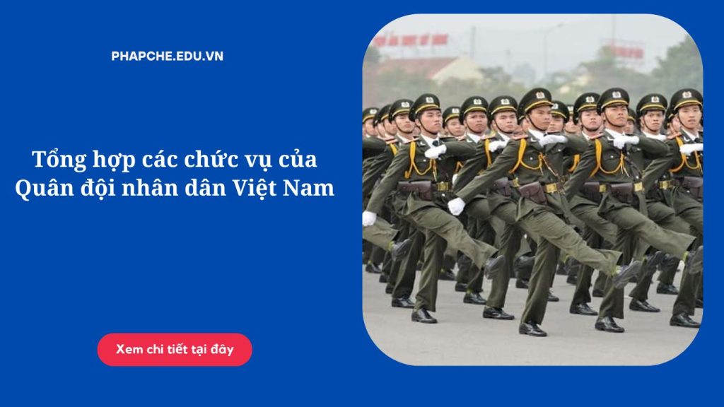 Tổng hợp các chức vụ của Quân đội nhân dân Việt Nam'