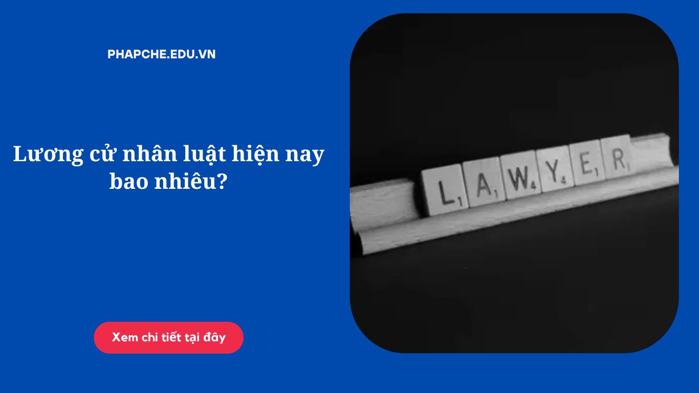 Lương cử nhân luật hiện nay bao nhiêu?