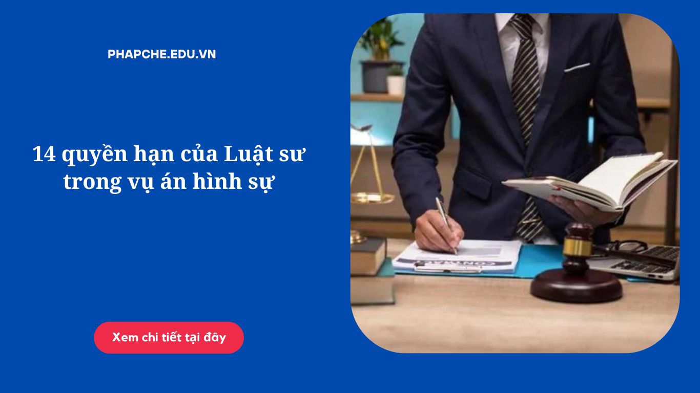 14 quyền hạn của Luật sư trong vụ án hình sự