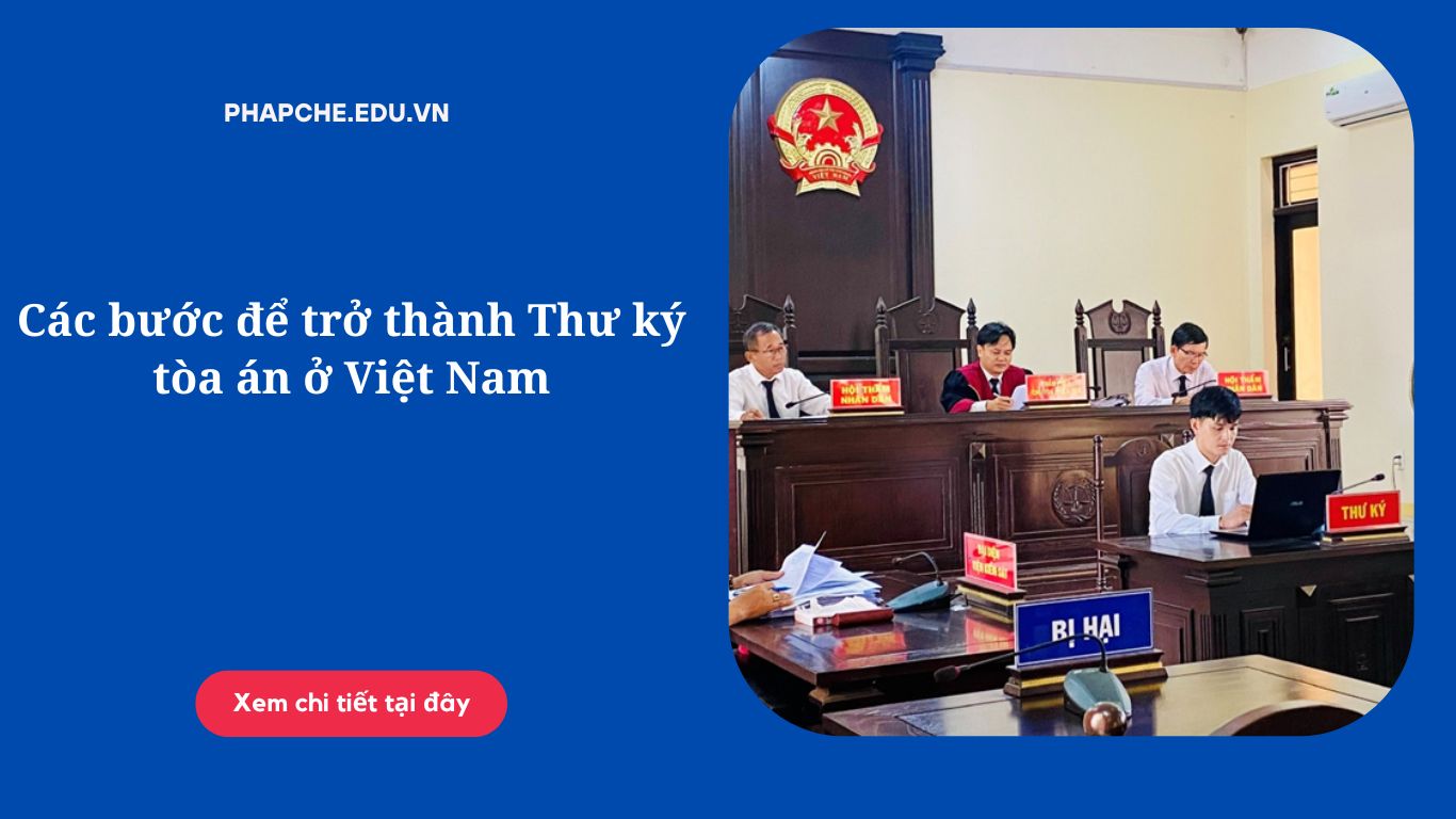 Các bước để trở thành Thư ký tòa án ở Việt Nam