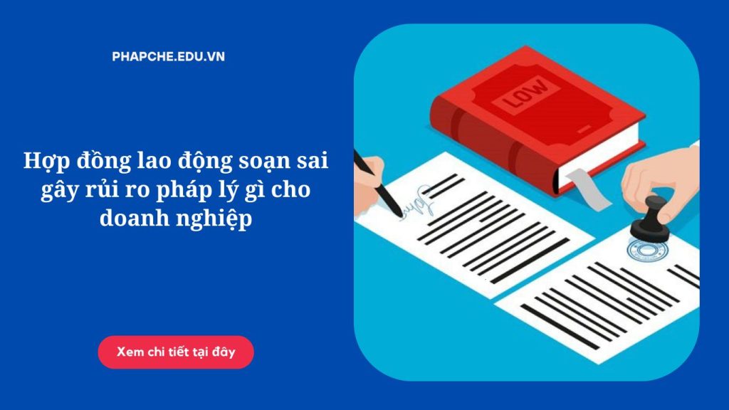Hợp đồng lao động soạn sai gây rủi ro pháp lý gì cho doanh nghiệp?