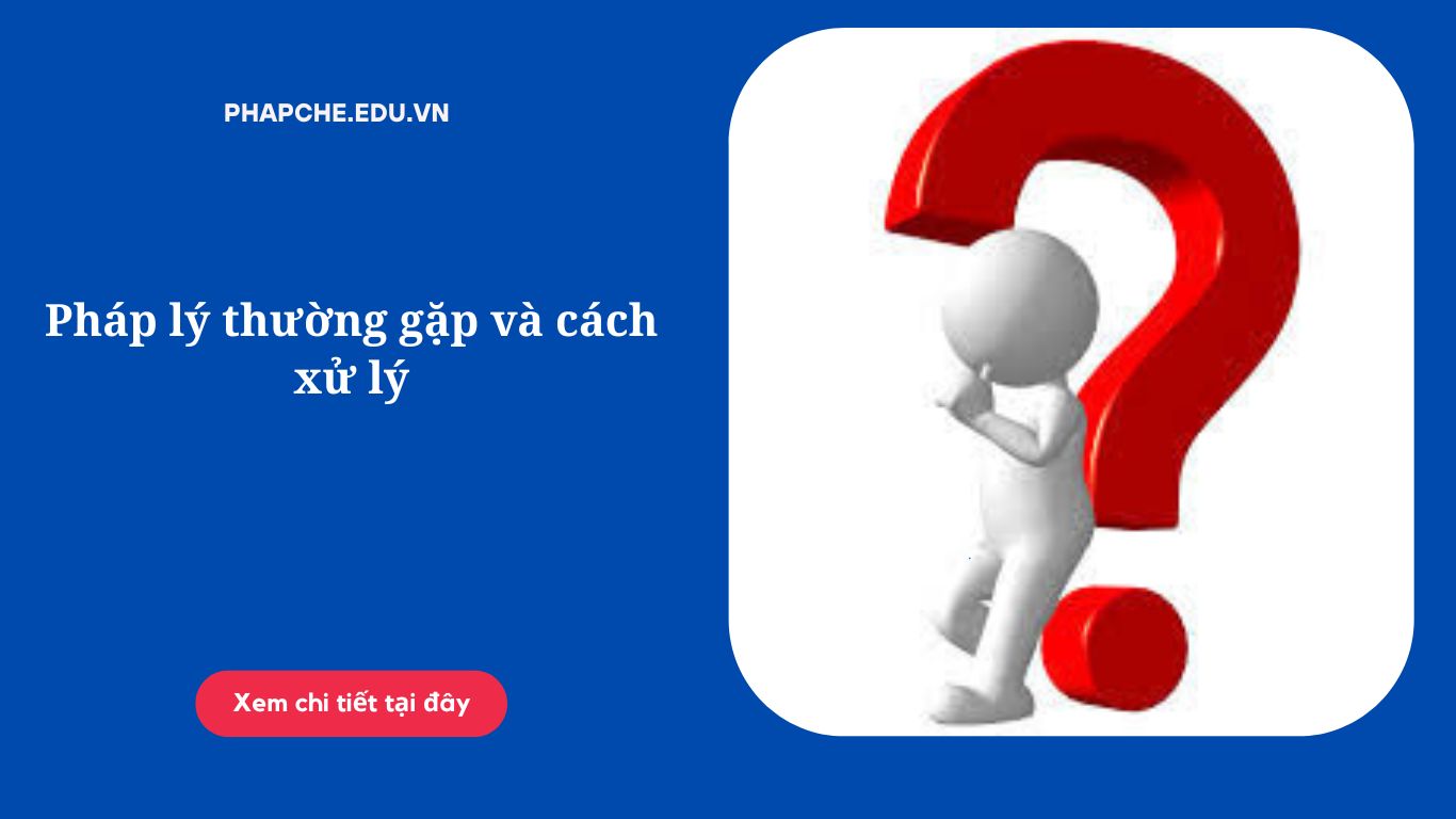 Pháp lý thường gặp và cách xử lý