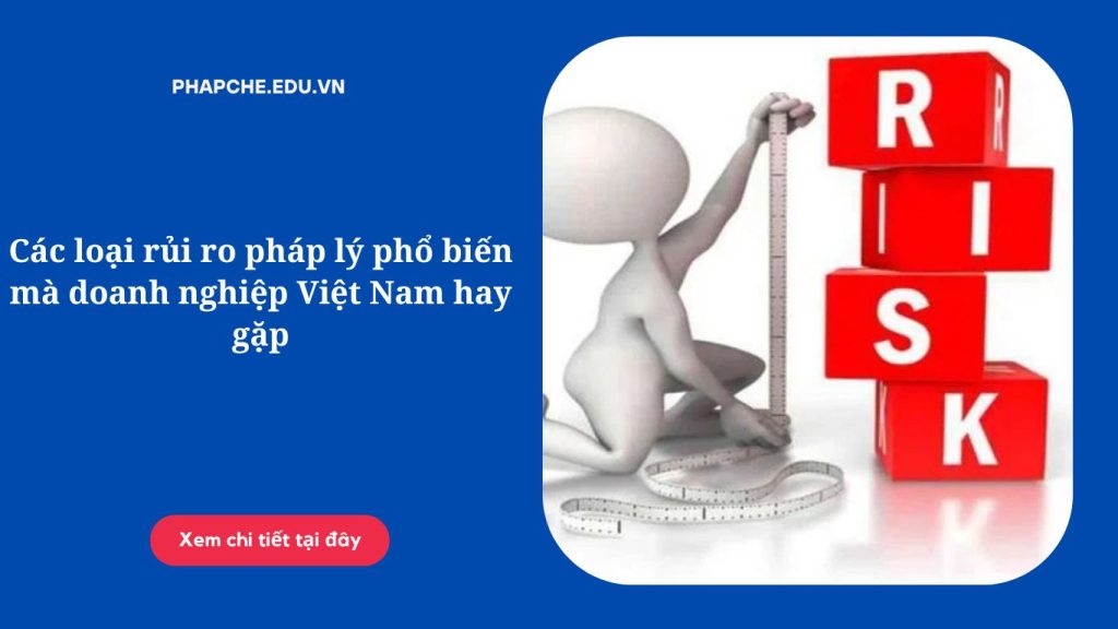 Các loại rủi ro pháp lý phổ biến mà doanh nghiệp Việt Nam