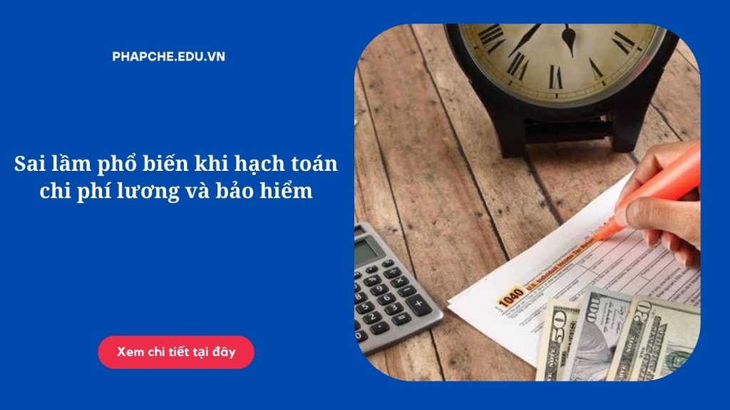 Sai lầm phổ biến khi hạch toán chi phí lương và bảo hiểm