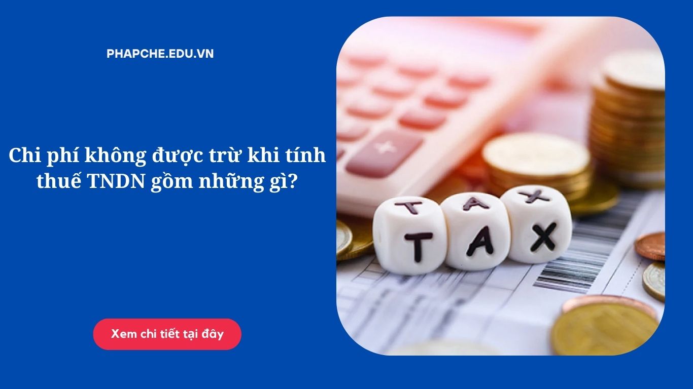 Chi phí không được trừ khi tính thuế TNDN gồm những gì?