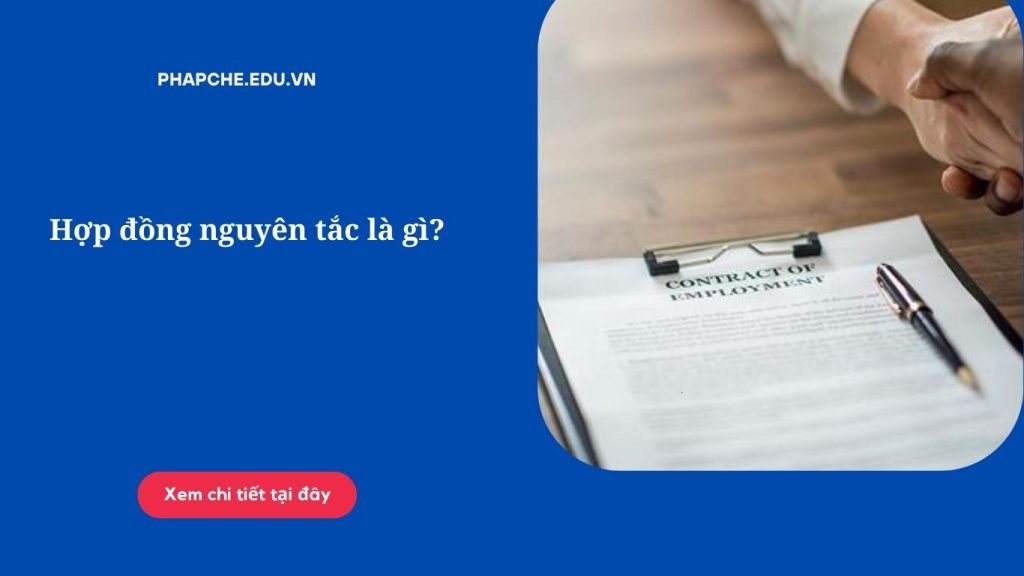 Hợp đồng nguyên tắc là gì?